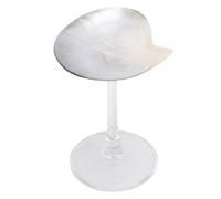 NOENNULL Shell Wine Cup Elegant Seashell Goblet Wedding Wine Cup Cocktail Drinkware Drinking Decor for Birthday Wedding Bridesmaids Anniversary Party (Black)