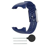 NOENNULL Silicone Watch Band Soft Adjustable Silicone Replacement Wrist Watch Band Watch Strap Compatible for Polar M400 M430 Watch with Tool (E)