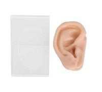 NOENNULL Soft Silicone Ear Model - Realistic Simulation Ear Acupuncture Practice Model for Medical Training, TCM Education & Hospital Display