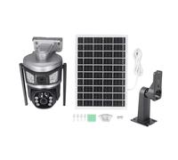 NOENNULL Solar Security Camera Wireless Outdoor, 4MP 3K HD 360° PTZ with Motion Tracking - WiFi Surveillance Camera System W/7.5W Solar Panel, Color Night Vision, 2-Way Audio, IP66