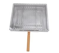 NOENNULL Stainless Steel BBQ Grill Basket, Portable Fine Mesh Cooking Grate for Fish and Vegetables, Adjustable Cooking Space for Camping, Picnic, Beach Meetings in the Backyard, 12.0 x 1.6 x 10.0