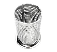 NOENNULL Stainless Steel Chopstick Holder Multipurpose Kitchen Utensil Holder Metal Cutlery Holder Drainer with Round Holes for Knife Forks Spoons Chopsticks Storage