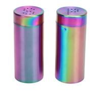 NOENNULL Stainless Steel Salt Shakers, 304 Stainless Steel Shaker Set for Cooking Baking with Tight Sealing Lid, Stylish Design and Medium Capacity Ideal for Seasoning Dishes