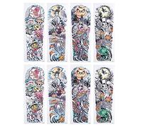 NOENNULL Temporary Stickers Lifelike Pumpkin Pattern Full Arm Fake Tattoos for Kids Adults Halloween Party