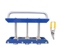 NOENNULL Three-station Edge Roller for Bending Metal Roofing Materials with a Bending Angle of 0 to 90 degrees. Sheet Metal Edge Roller for 29 to 22 Gauge Steel (Blue)