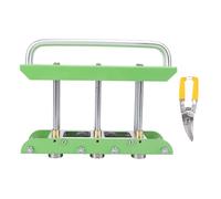 NOENNULL Three-station Edge Roller for Bending Metal Roofing Materials with a Bending Angle of 0 to 90 degrees. Sheet Metal Edge Roller for 29 to 22 Gauge Steel (Green)
