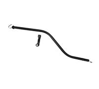 NOENNULL Transmission Fluid Dipstick, Flexible Transmission Oil Dipstick, Locking Mechanism, Chrome Plated Steel, 27in, Easy Installation, Replacement For TH-350 Transmissions, 27in