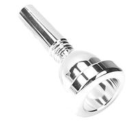 NOENNULL Trombone Mouthpiece Metal 5G Stable Voice for Tenor Trombone Players Brass 12.7mm Replacement Accessory (Silver)