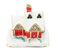 NOENNULL Vintage Jewelry Box Snow House Shaped Jewelry Storage Trinket Box Handcrafted Jewelry Organizer Storage Gift