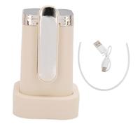 NOENNULL Water Dispenser Pump, Automatic Drinking Bottle Portable Electric 3 Modes Foldable Water Bottle Pump Lightweight and Convenient, Timed Dispensing Design for Home Camping Travel (Beige)
