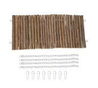 NOENNULL Wooden Guinea Pig Tail Toy Hamster Hanging Hammock Chinchilla Chew Toy for Dwarf Rabbit Small Pet Cage Accessories