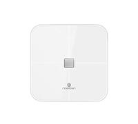 NOERDEN - Smart Body Scale SENSORI - Scale for Body Weight with Step-On Technology, Wi-Fi/Bluetooth, LED Display and Tempered Glass - Body Fat, Heart Rate, BMI Analysis with Mobile App - White