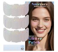 Noerrors 18pcs Holographic Multichrome Glitter Freckles Face Tattoo, 3 Styles Waterproof Sparkle Faux Freckle Face Glitter Patches, Cute Star Metallic Temporary Tattoo 08 Makeup Accessories Festival