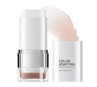 Noerrors 2 in 1 Colour Changing Foundation Stick for Mature Skin, White Color Change Face Foundation with Brush, Full Coverage Match for All Skin Types, Concealer Contour Makeup, 02Natural