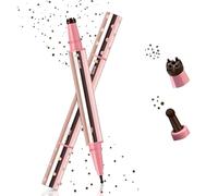 Noerrors 2 in 1 Freckle Stamp Pen, Magic Brown Fake Freckles Stamp with Soft Dot Pen for Natural Lifelike Look, Waterproof Faux Freckles Tint Marker Stain Sun-Kissed Makeup #02Hazelnut Frosted