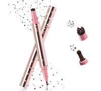 Noerrors 2 in 1 Freckle Stamp Pen, Magic Espresso Fake Freckles Stamp with Soft Dot Pen for Natural Lifelike Look, Waterproof Faux Freckles Tint Marker Stain Sun-Kissed Makeup #04Mocha Misty