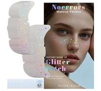 Noerrors 20pcs Holographic Multichrome Glitter Freckles Face Tattoo, 2 Styles Waterproof Sparkle Faux Freckle Face Glitter Patches, Cute Star Metallic Temporary Tattoo 07 Makeup Accessories Festival