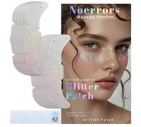 Noerrors 20pcs Holographic Multichrome Glitter Freckles Face Tattoo, 2 Styles Waterproof Sparkle Faux Freckle Face Glitter Patches, Cute Star Metallic Temporary Tattoo 06 Makeup Accessories Festival