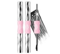 Noerrors 2pcs Dual-ended Metal Mascara for Older Women, Black Washable Iron Wand Eye Mascara with Brush,3D Curling Extra Slim Volume Eyelashes Waterproof Long Lasting Non-Clumping Eyelash Makeup