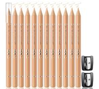 Noerrors Barber Pencils, Beige Skin Tone Magic Hairline Pens Set, Beard Guide Pen with Sharpener, Barber Chalk for Line-up Edge, Hair Design, Shaping, Trace Makeup Tool for Men