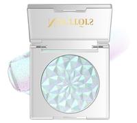 Noerrors Chameleon Holographic Eyeshadow Palette, Green Purple Glitter Single Eye Shadow, Duochrome Metallic Shimmer Eye Brightener, Colour Shift Sparkling Highlighter Shiny Makeup for Women, 01