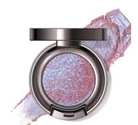 Noerrors Chameleon Single Glitter Eyeshadow Palette,Cream Shimmer Multichrome Eye Shadow,Holographic Pearl Eye Brightener, Intense Color Sparkle Face Highlighter Shine Makeup for Rave,Rose Gold Blue