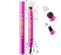 Noerrors Dark Brown Freckle Stamp Pen, 2 in 1 Magic Fake Freckles Stain Marker with Single Gourd Tip for Natural Lifelike Faux Freckles, Waterproof Long Lasting for Sun-Kissed Makeup #04