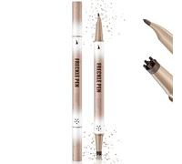 Noerrors Dual Ended Freckle Stamp Pen, 2-in-1 Magic Brown Fake Freckle Stamp & Soft Dot Curved Tip Pen, Waterproof Smudge-Proof Faux Freckles Tint for Natural Lifelike Sun-Kissed Makeup 01#Light Brown