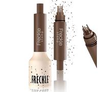 Noerrors Freckle Stamp Pen, Waterproof Fake Freckles Tattoo Magic Lifelike Quick Dry Long Lasting Dark Brown Faux Freckle Stain Tint for Women Girls Natural Sunkissed Makeup #03 Coffee