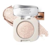 Noerrors Glitter Eyeshadow Sheer Glow Shimmer Sparkle Eyeshadow Palette, Shimmer Fine Powder Blendable Moonlight Champagne Creamy Eye Shadow, High Pigment Shiny Multiuse Highlight Makeup for Women #11