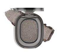 Noerrors Glitter Grey Eyeshadow, High Pigmented Cool Toned Single Eye Shadow, Silvery Dark Grey Brown Pressed Fine Powder Neutral Eyeshadow Palette, Pearl Shimmer Smooth Blendable Smokey Eye Makeup#4