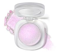Noerrors Holographic Chameleon Eyeshadow Palette, Cream to Powder Duochrome Color Shift Glitter Iridescent Highlighter, Smooth Long Lasting Sparkling Eyeshadow Pink Mermaid Facial Illuminator Makeup