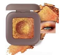 Noerrors Holographic Eyeshadow, Duochrome Orange Red Gold Glitter Eyeshadow Palette, Iridescent Rich Color Creamy Shimmer Eye Shadow, Color Shift Mermaid Shiny Eye Highlighter for Festival Rave #10