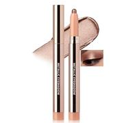 Noerrors Metallic Glitter Dark Brown Chocolate Cream Eyeshadow Stick, High Pigment Waterproof Long Lasting Blendable Eye Brightener Highlighter Pencil, Frosted Shimmer Eyeshadow Crayon Eye Makeup#10