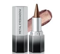 Noerrors Metallic Reflecting Eyeshadow, Glitter Dark Gold Bronze Highly Pigmented Easy to Color Smooth Multichrome Eye Shadow, Multi-use Buildable Shimmer Creamy Frosted Eye Liner Shadow Stick #07
