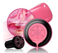 Noerrors Mushroom Head Air Cushion Liquid Blush, Moisturizing Full Coverage Blendable Blush, Waterproof Long-Lasting Velvet Matte Soft Creamy Lightweight High-Pigment Natural Sun-kissed Makeup