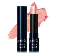 Noerrors Nude Pearl Pink Metallic Glitter Lipstick,Shine Diamond Frosted Shimmer Lip Gloss for Women,High Impact Lipcolor, Transfer Proof Long-lasting Silky Smooth Non-sticky Full-coverage Lip Makeup