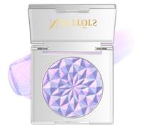 Noerrors Pink Purple Holographic Eyeshadow Palette, Chameleon Rainbow Glitter Eye Shadow, Mermaid Glow Shimmer Iridescent Inner Corner, Rich Color Sparkly Face Highlighter Makeup for Women,02