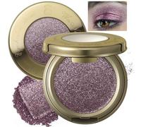 Noerrors Plum Glitter Eyeshadow, Metallic Purple Brown Single Eyeshadow Palette, Cream Smooth Blendable Shimmer Sparkly Eye Glitter, Highly Pigmented Mauve Smokey Eye Highlighter Makeup For Women#18