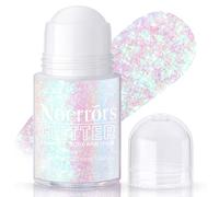 Noerrors Roll-on Holographic Body Glitter Gel for Body Face Hair, Sparkle Chameleon Color Changing Chunky Mermaid Sequins Body Glitter Gel Festival Party Body Shimmer Glitter Makeup # Mermaid