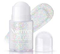 Noerrors Roll-on Holographic Body Glitter Gel for Body Face Hair, Sparkle Chameleon Color Changing Chunky Mermaid Sequins Body Glitter Gel Festival Party Body Shimmer Glitter Makeup # Dazzle