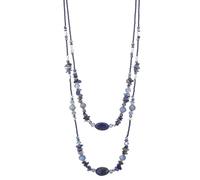 Noessla Boho Long Beaded Necklaces for Women Double Layer Chunky Irregular Stone Beads Strand Statement Jewelry Mothers Day Gifts, normal, Stone, No Gemstone
