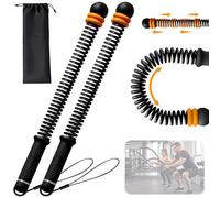 Noetopolis Battle Ropes Ropeless, Adjustable Weighted Cordless Battle Ropes, Portable Home Workout Equipment Ropeless with Storage Bag for Full Body Toning Cardio Exercise, Quiet Strength Build