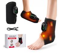 Noetopolis Foot Massager 3 in 1 Cordless, Triple Therapy Foot Massager for Pain and Circulation, Rechargeable Ankle Massager for Neuropathy with 6 Heat&3Vibration&3 Timer, Well-Being Gift