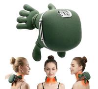 Noetopolis Neck Massager for Neck Pain, 4D Bionic Heated Massager, Cordless Massagers for Back and Ne-ck with Hands, Ne-ck and Shoulder Massage Siasoo, Shoulder Massager with Fingers for Muscle Relax