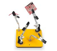 NOEVSBIG Magnetic Helping Hands Soldering Station - Helping Hand with 3.9 x 3.9 in Stable Base, 360° Rotatable Adjustable Versatile Helping Hands Tool for Soldering Electronics Repair Jewelry Crafts