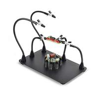 NOEVSBIG Magnetic Helping Hands Soldering Station with Large & Heavy Duty Base, 6 PCB Holders,5 Flexible Arms with Precision 360 Degree Alligator Clip Helping hands for Soldering Electronic Repair DIY