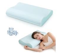 NOFFA Ergonomic Cervical Pillow, Orthopaedic Neck Cushion, Memory Foam Pillow for Side, Back and Stomach Sleepers 60 x 40 cm