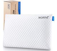 NOFFA Thin Pillow for Adults, 6cm Slim Memory Foam Pillow Flat for Sleeping, Low Profile for Kids/Stomach Sleeper, Standard with Washable Cover