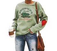 Noffish Women Griswold's Tree Farm Sweatshirt Christmas Family Shirt, Green, Medium